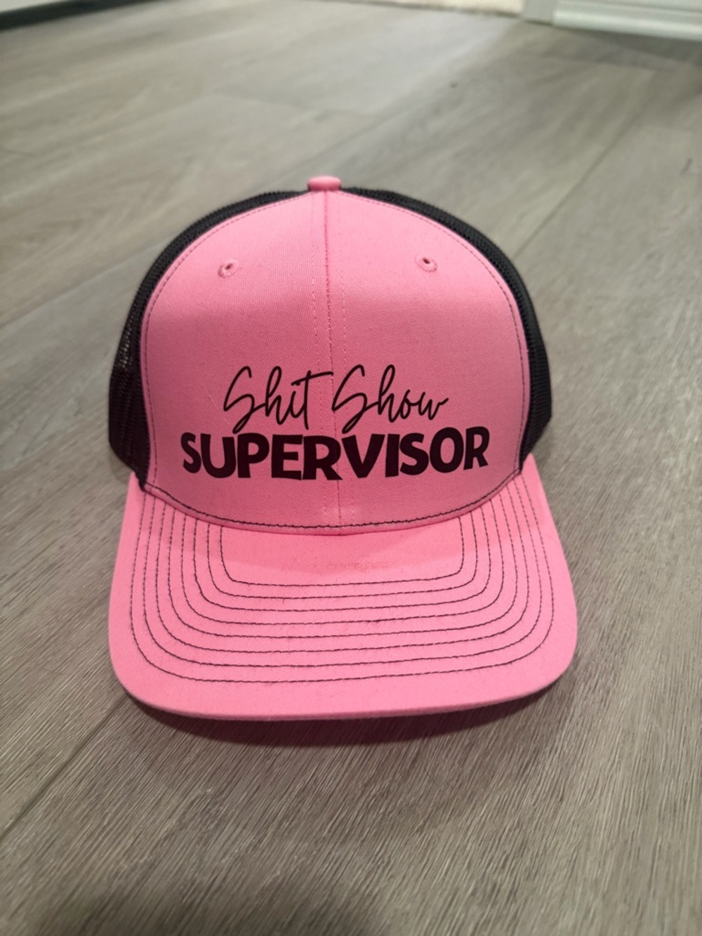 Pink "Shit Show Supervisor" Trucker Hat